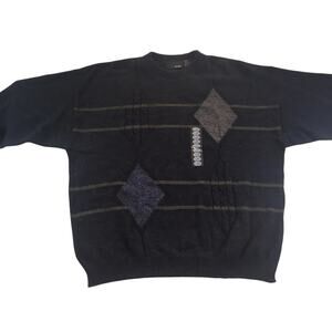 Bill Blass Sweater Size XL Made in USA Charcoal NWT $60